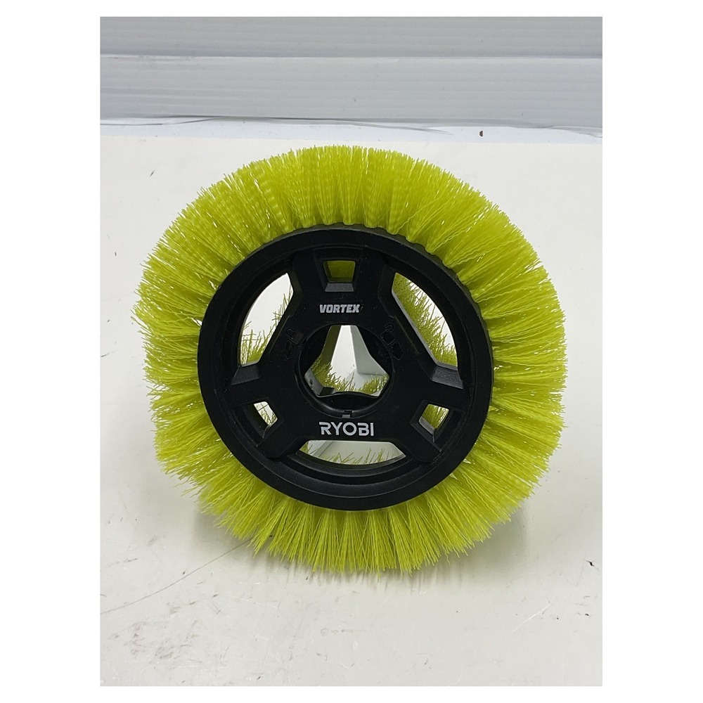 Ryobi Vortex Power Scrubber Brush Attachment Medium Bristle Lime Green New
